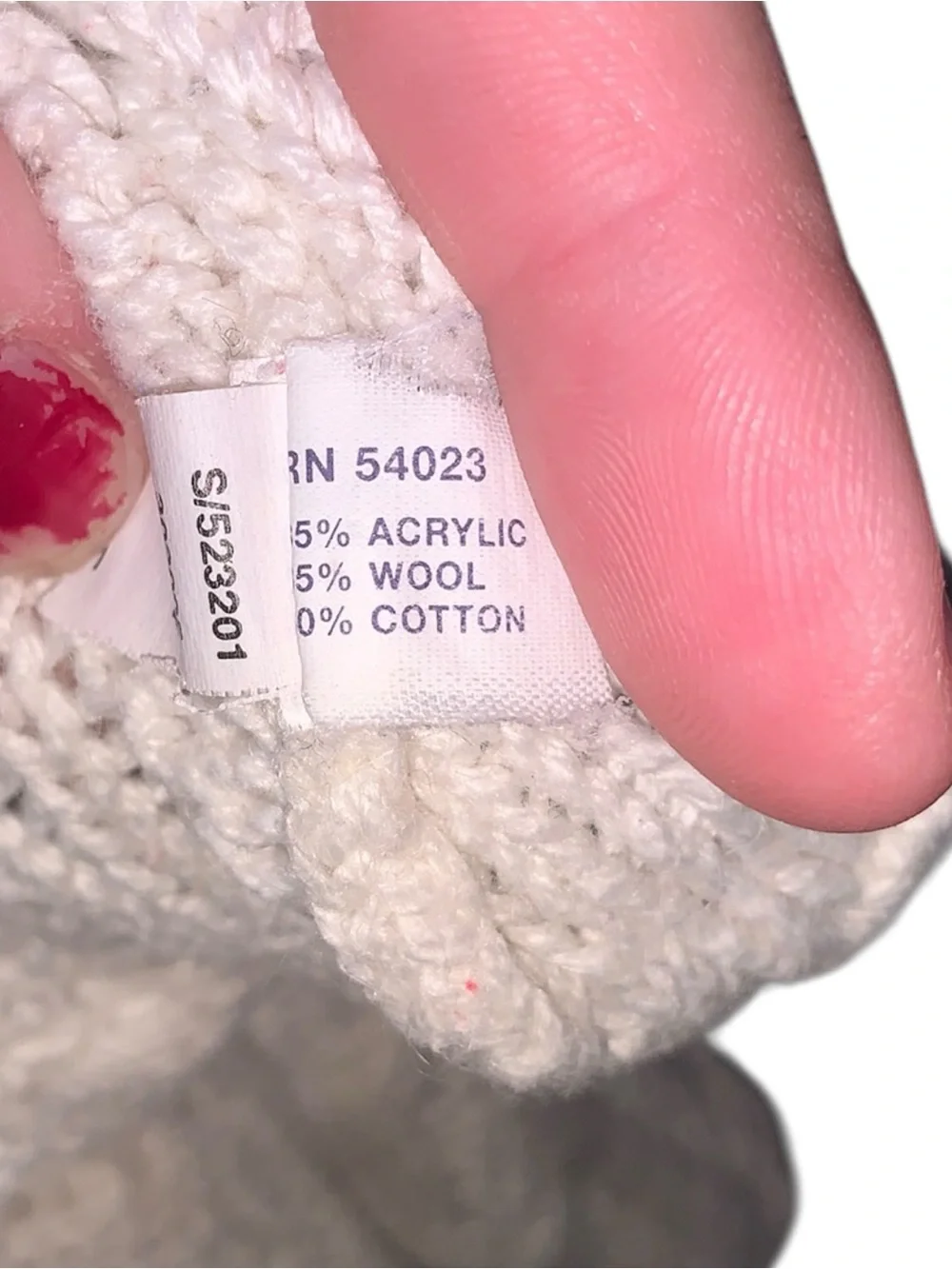 Baby Gap 12/18 Months Cream Wool Blend Cardigan Knit Sweater